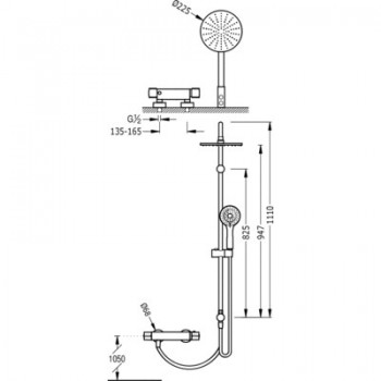 Sistema de ducha Termostática LEX ECO-TERM